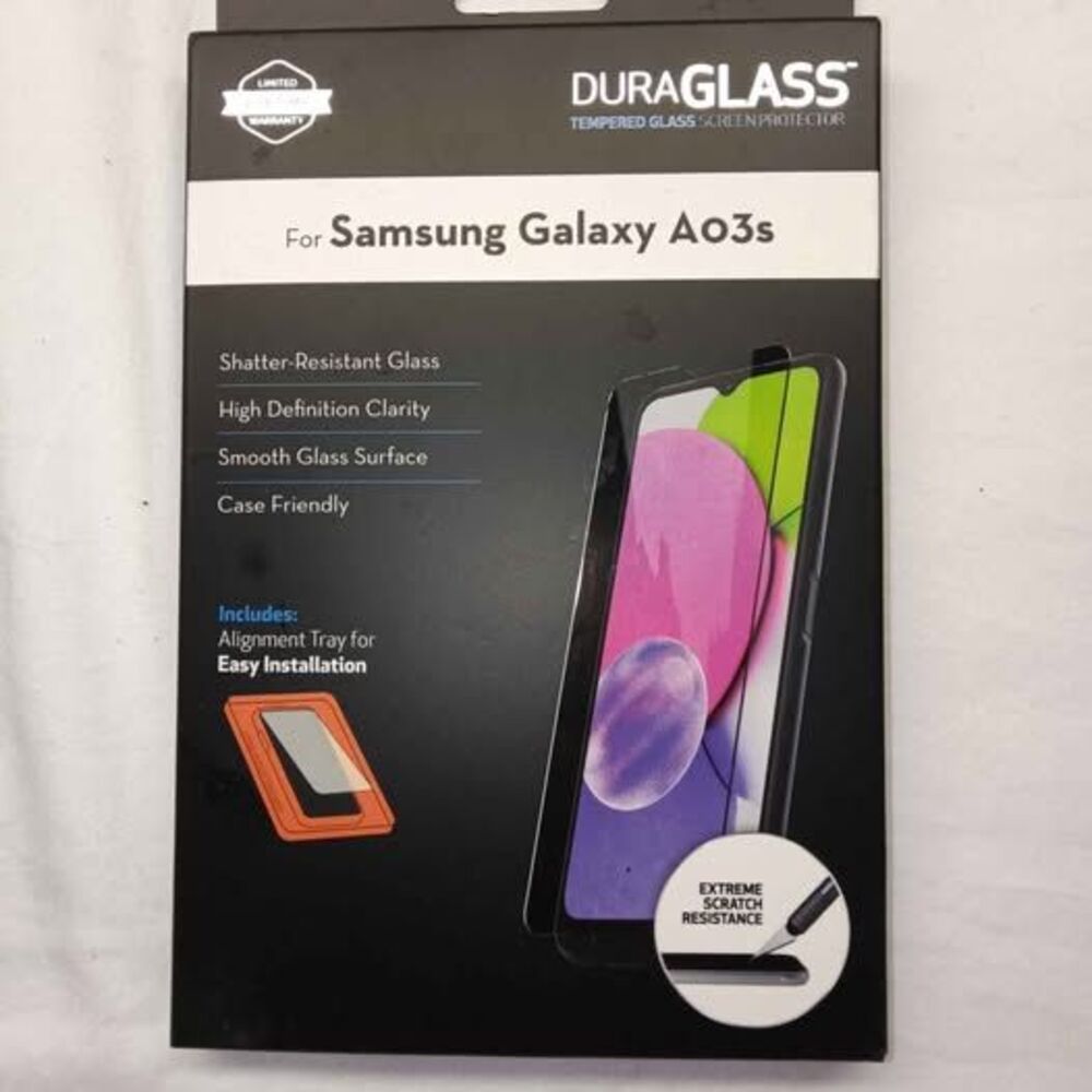 DuraGlass Tempered Glass Screen Protector for Samsung Galaxy A03s